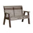 This is the Weatherwood and Chestnut Brown colored bench on a white background.