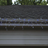 LED Auto Synchronizing Chasing/Color Changing Icicle Lights (Blue/White)