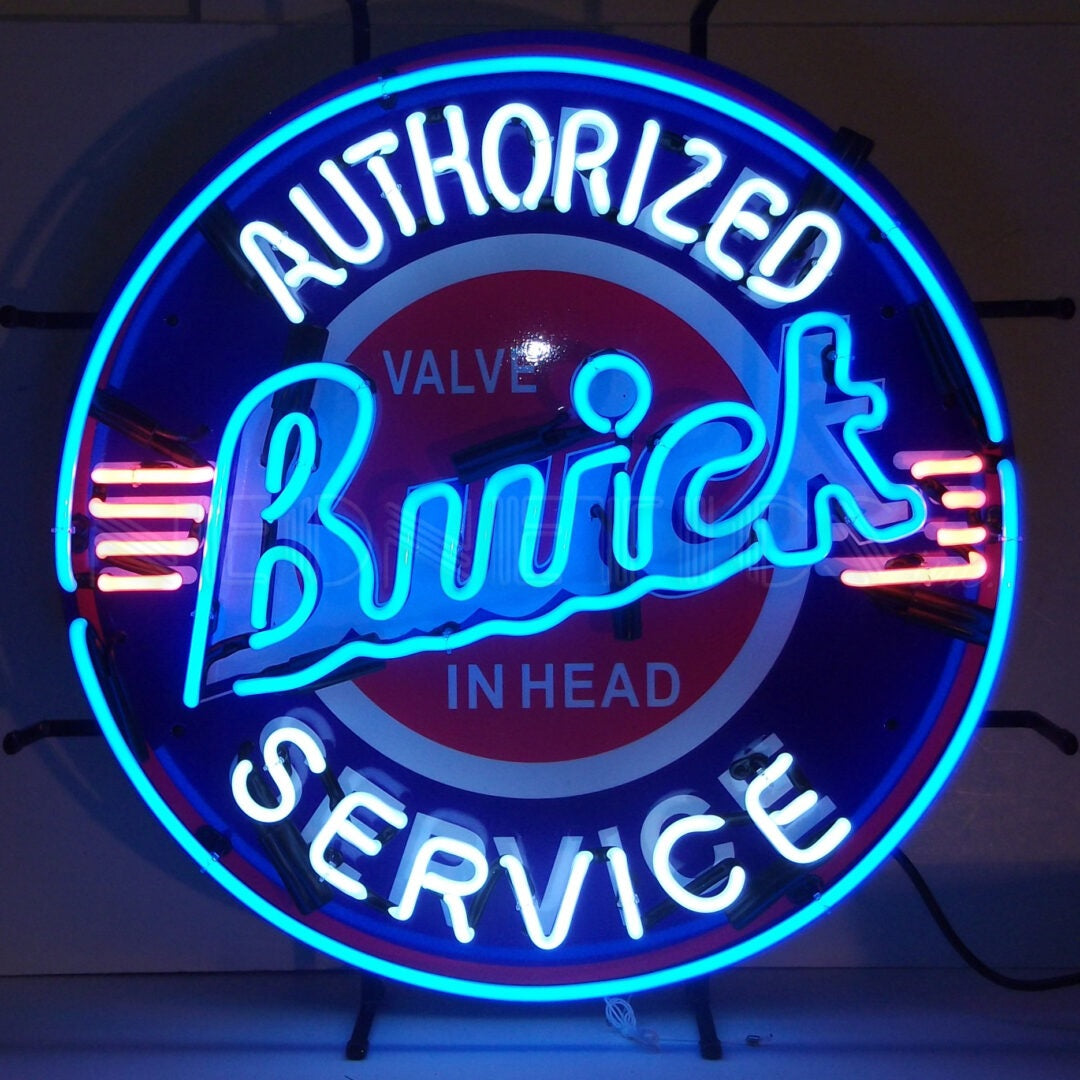 Neon Buick Neon Sign with Silkscreen | Neon GM Buick Sign