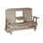 This is the Weatherwood colored classic glider bench on a white background.