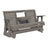 This is the Coastal Gray colored glider bench on a white background.