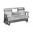 This is the Dove Gray and Slate colored glider bench on a white background.