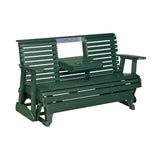 This is the Green colored glider bench on a white background.