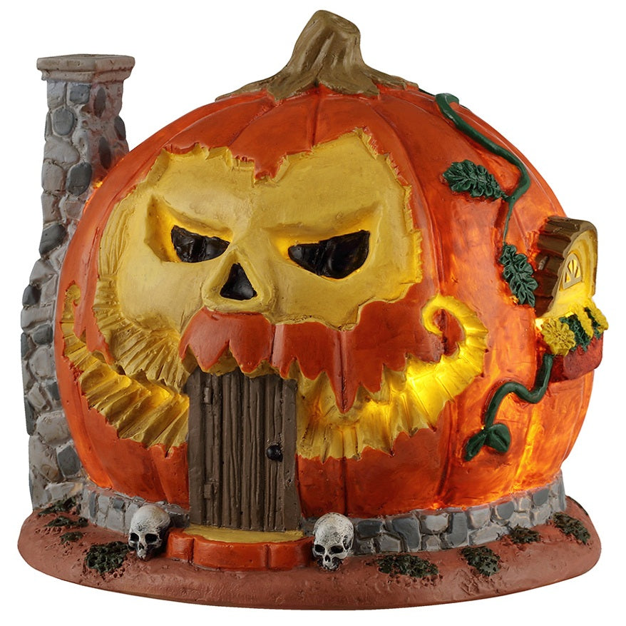 pumpkin様 Lemax Spooky Town Pumpkin Skull House #64605 | Lemax Stuff