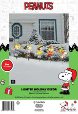 26" Peanuts Skating Christmas Pathway Markers (Set of 5)