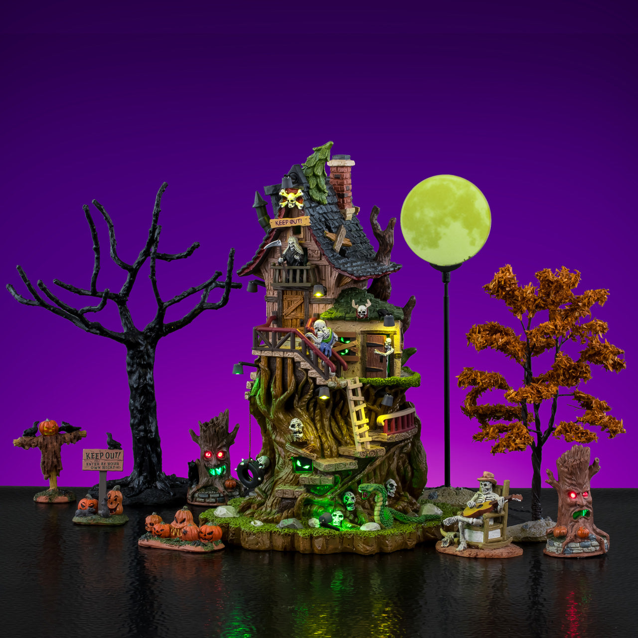 Lemax Spooky Town Petrified Forest Tree House Set #66706