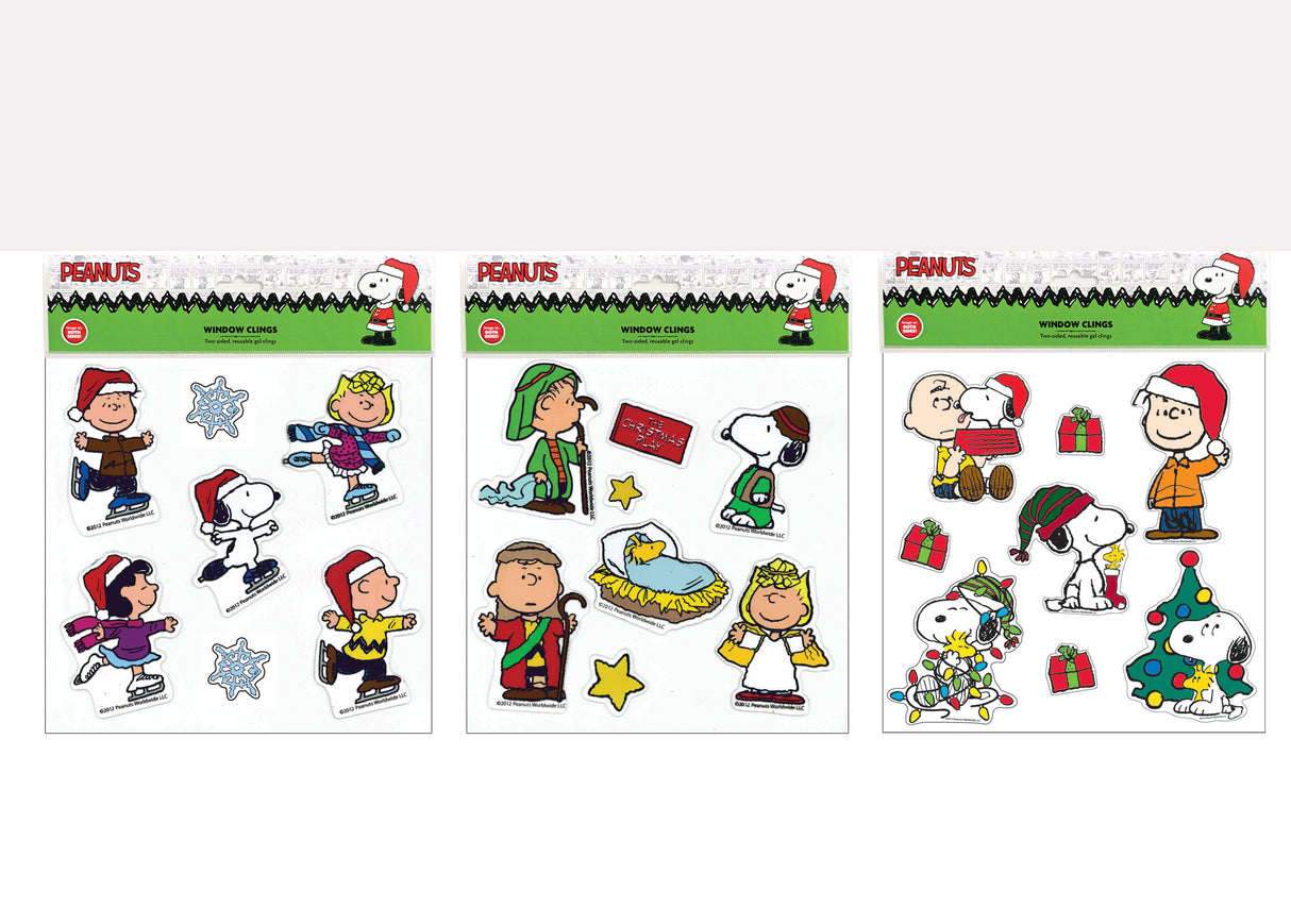 This image shows the three different options available for these window clings.