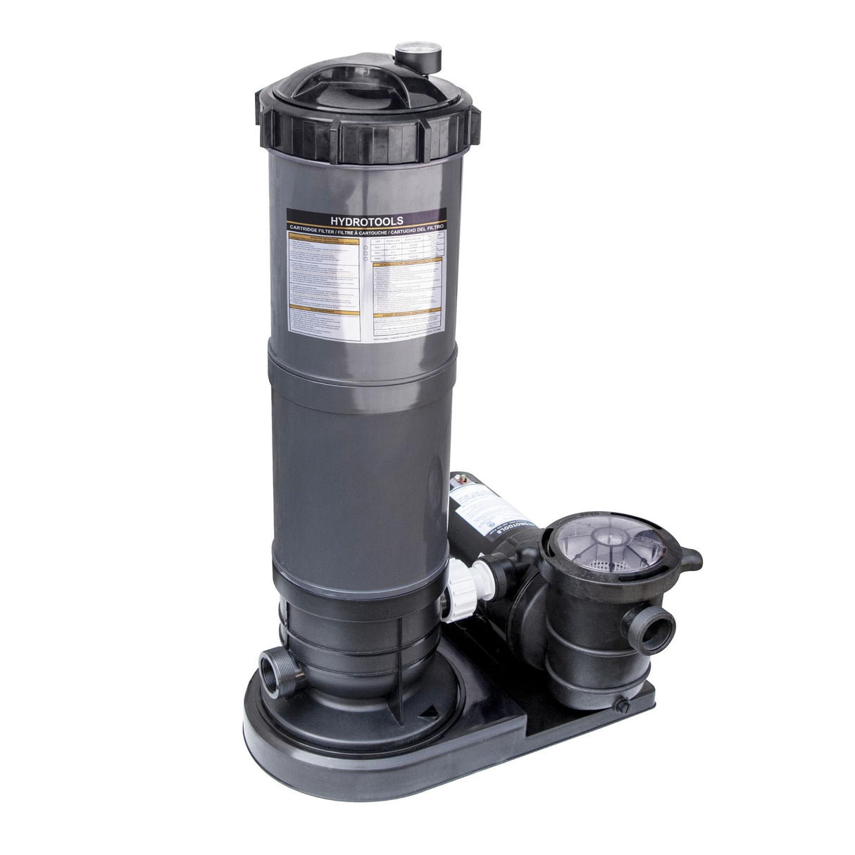 This image shows what the pool filter cartridge looks like on a white background.