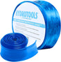 This image shows the hose on a white background. The packaging reads "HydroTools by Swimline. See-through backwash hose. Best quality pvc construction. Transparent design allows you to see when your pool filter is clean."