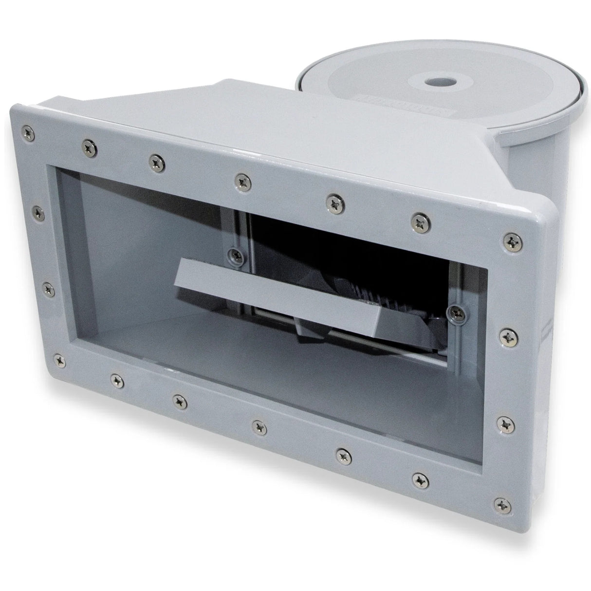 This image shows what this wide mouth skimmer looks like on a white background.