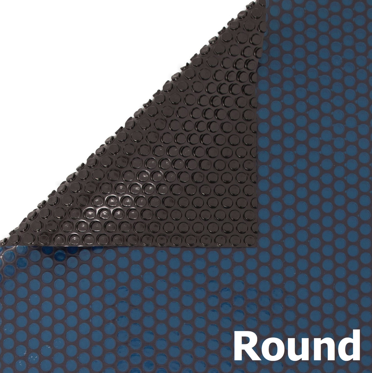 Blue/Black Round 8 mil Deluxe Above Ground Swimming Pool Solar Cover