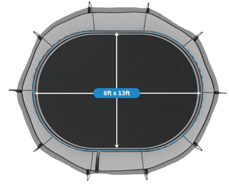 8' x 13' Large Oval Springfree Trampoline Ultimate Bundle