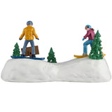 NEW 2026 Lemax Vail Village Table Accent: Snowboarding Practice #63821
