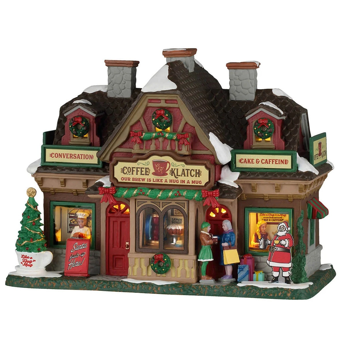 NEW 2026 Lemax Caddington Village Lighted Building: Coffee Klatch #65541
