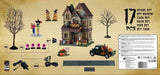 This image shows the back of the box and all 17 pieces that come in this set.