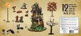 This image shows what the back of the box looks like and highlights all 12 items that are included in this set.