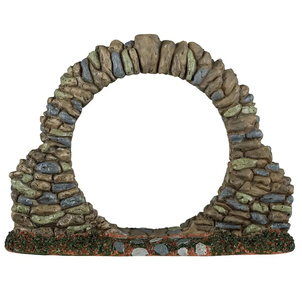 This image shows what this stone gateway looks like from the back.