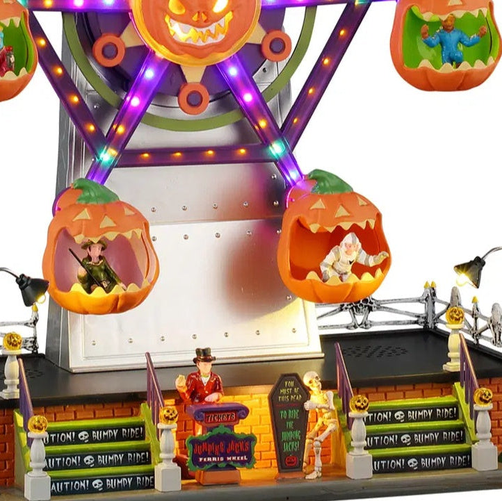 NEW Lemax Spooky Town Jumping Jacks Ferris Wheel #54432 – American