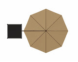 This image shows what the umbrella looks like from underneath.