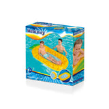 This image shows the box that this pineapple pool float comes in. 