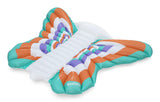 This image shows the butterfly pool float from the side on a white background.