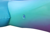 This image is an up close view of the air valve you open/shut to inflate and deflate the dolphin.