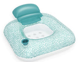 This image shows the inflatable pool chair on a white background.