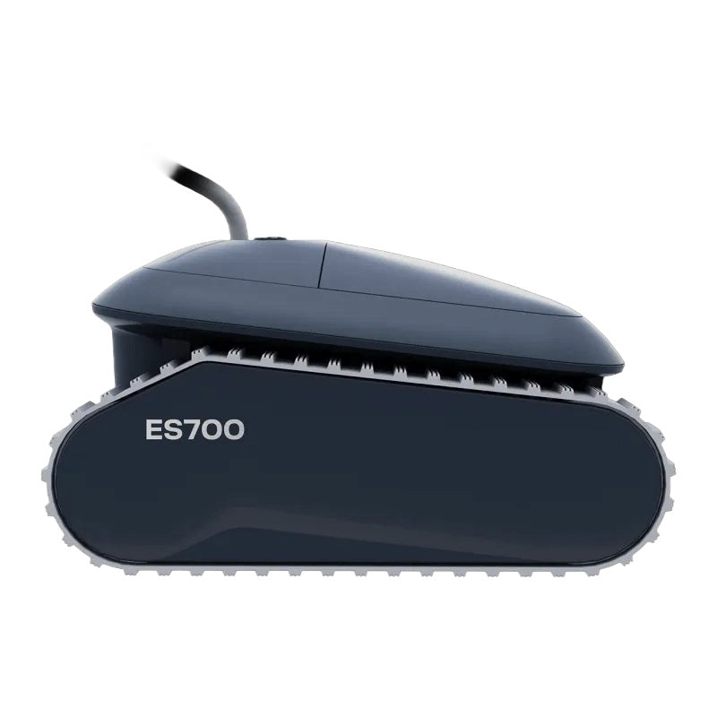 This image shows what this pool robot looks like from the side.