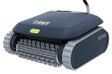 This image shows what this robotic pool cleaner looks like on a white background.