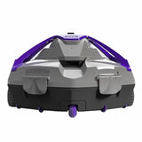 This image shows the robotic pool cleaner from a different angle on a white background.