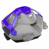 This image shows the robotic pool cleaner from a different angle on a white background.