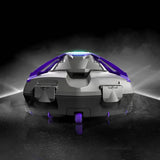This image shows the robotic pool cleaner on a black background.