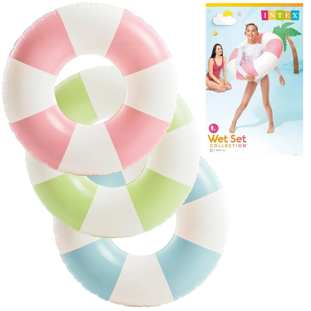 This image shows the three different color options available for this inner tube. It also shows the packaging in the corner.