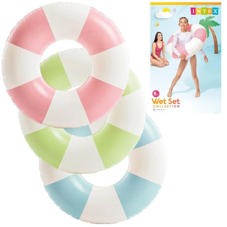 This image shows the three different color options available for this inner tube. It also shows the packaging in the corner.