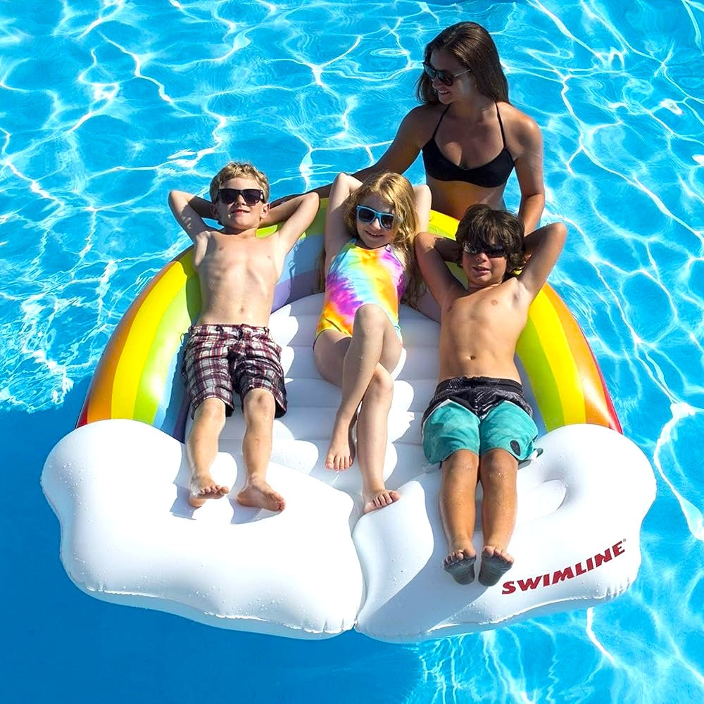 Rainbow Island Pool Float | Inflatable Float | Kid's Pool Inflatables ...