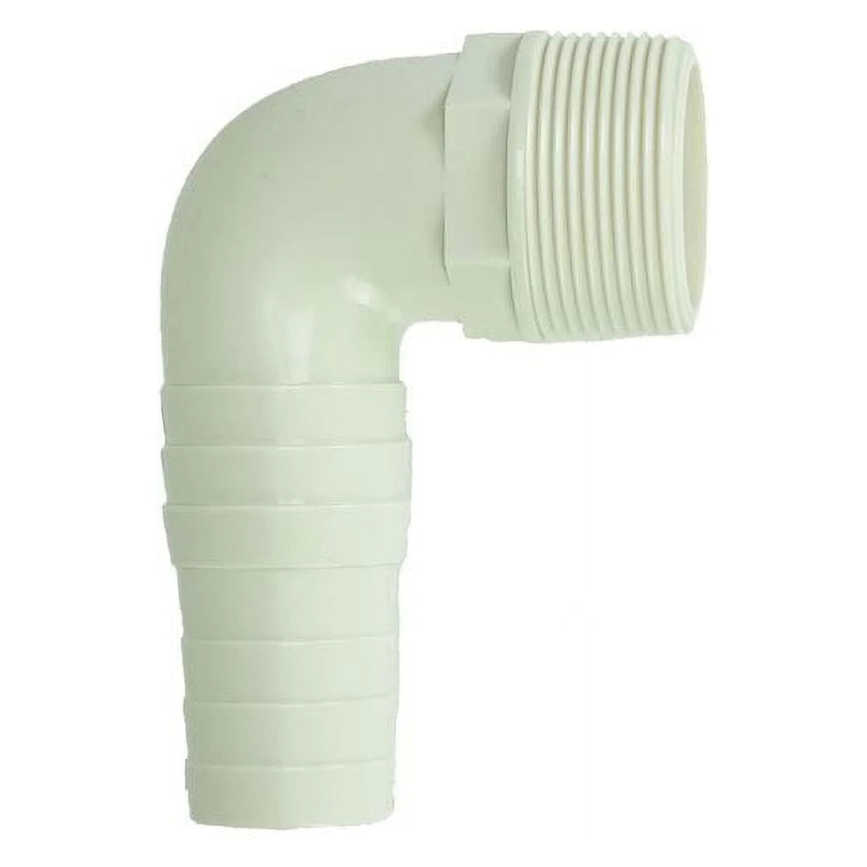 This image shows the elbow hose adapter pipe on a white background.