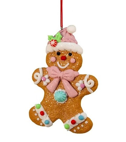5" Pastel Gingerbread Man Ornament