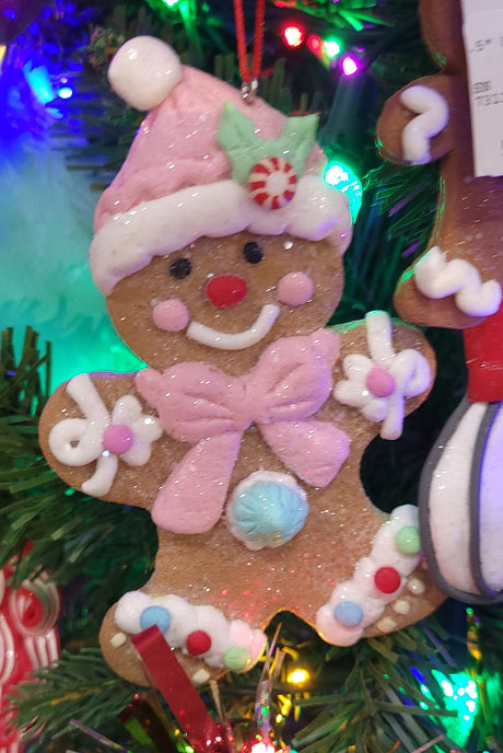 5" Pastel Gingerbread Man Ornament
