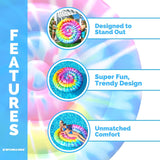 This image says that this pool inflatable is "designed to stand out. Is super fun and has a trendy design and unmatched comfort."