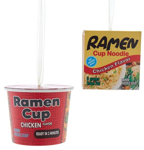 This image shows the two different Ramen ornament options available.