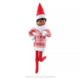 This image shows the Scout Elf wearing the Sweetie Dress on a white background.