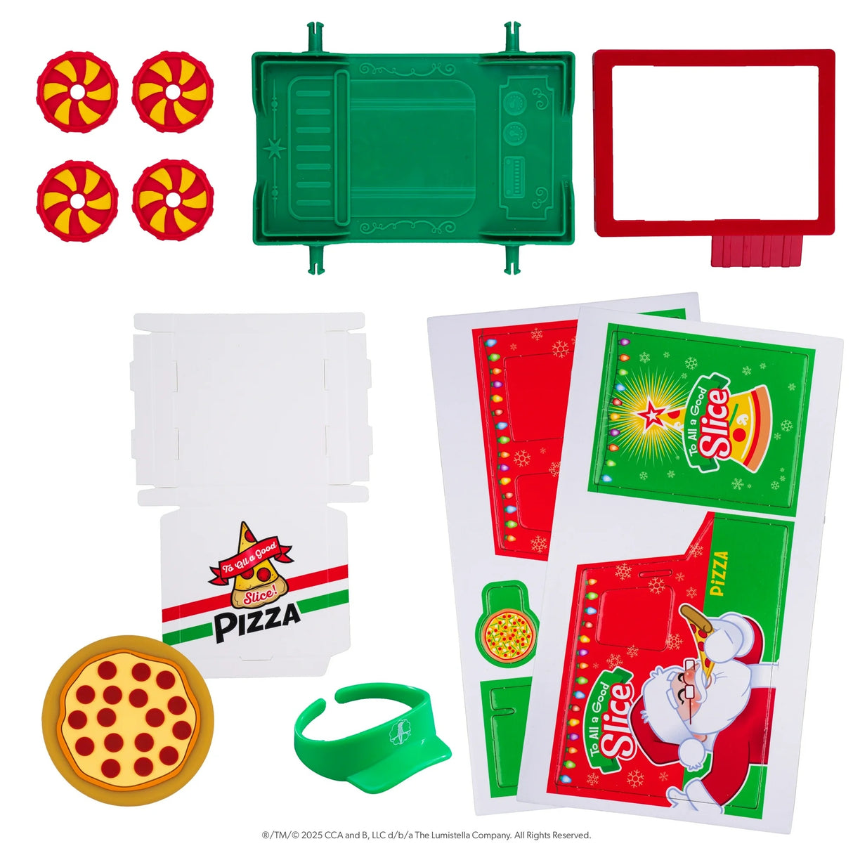 This image shows how you put together the pizza truck box.