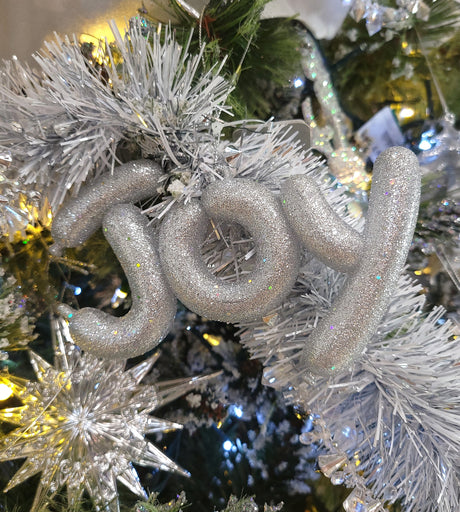 5" Silver Joy Balloon Ornament