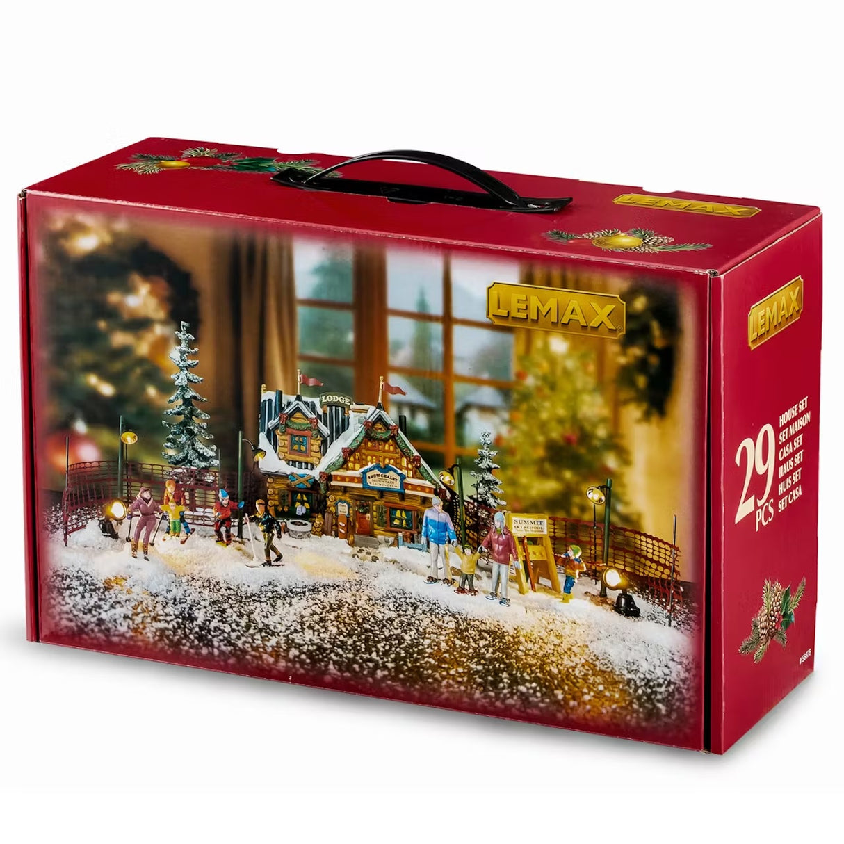 This is a Lemax house set. This image shows the packaging this set comes in.