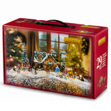This is a Lemax house set. This image shows the packaging this set comes in.