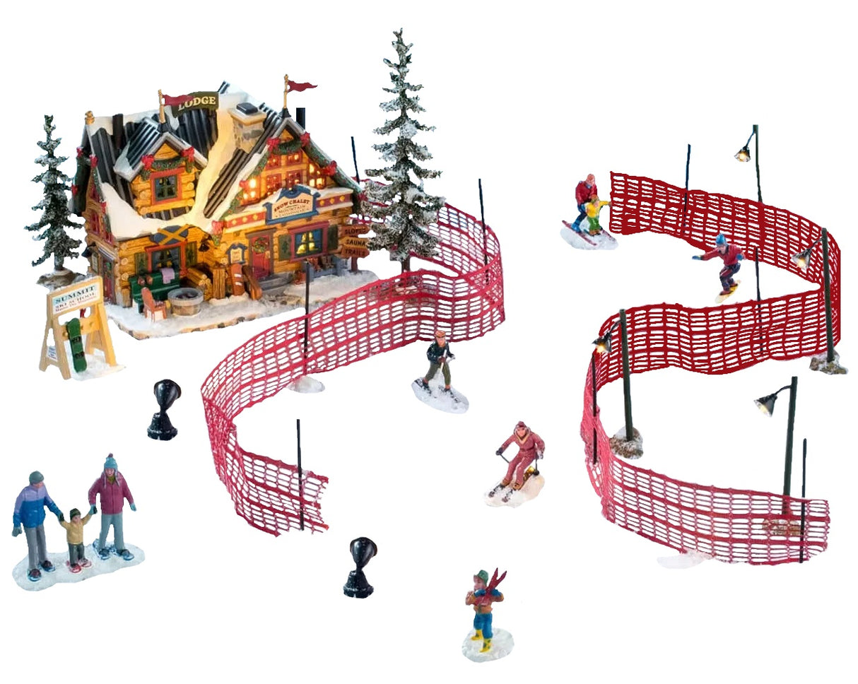 This image shows what this Lemax house set looks like on a white background.