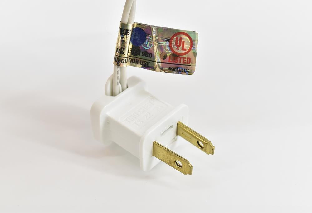 This image shows the plug (power source) that comes with this decoration.