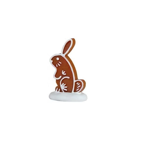 This figurine is shaped like a bunny standing on two legs.