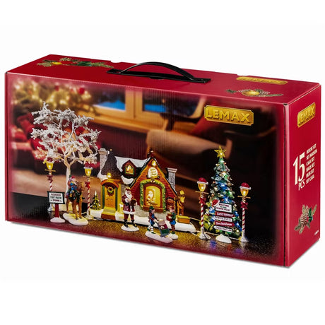 This is a Lemax house set. This image shows the packaging it comes in.