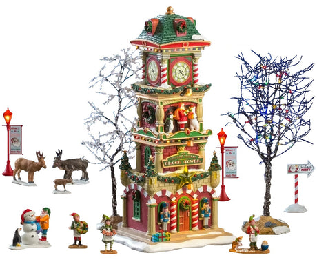 This image shows what this Lemax house set looks like on a white background.